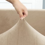 Forcheer 1 pár CIPZÁROS KarfaHuzat forgószékhez (bársonyos, drapp barna)