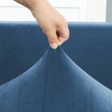 Forcheer 1 pár CIPZÁROS KarfaHuzat forgószékhez (bársonyos, kék)