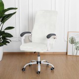 Forcheer Forgószék Huzat (XL-es, bársonyos, 1 részes, rugalmas, mosható, fehér)