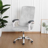 Forcheer Forgószék Huzat (XL-es, bársonyos, 1 részes, rugalmas, mosható, világosszürke)