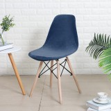 Forcheer Kagylószék Huzat (bársonyos, tengerészkék)