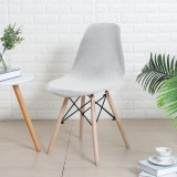 Forcheer Kagylószék Huzat (bársonyos, világosszürke)