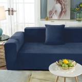 Forcheer KanapéHuzat (bársonyos, 4 személyes, tengerészkék)