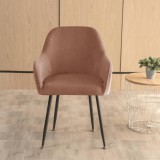 Forcheer Nagy Kagylószék Huzat (bársonyos, barna)