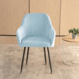 Forcheer Nagy Kagylószék Huzat (bársonyos, égszínkék)