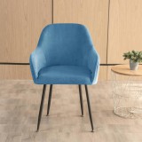 Forcheer Nagy Kagylószék Huzat (bársonyos, kék)