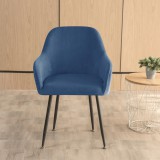 Forcheer Nagy Kagylószék Huzat (bársonyos, tengerészkék)