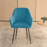 Forcheer Nagy Kagylószék Huzat (bársonyos, tengerkék)