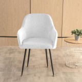 Forcheer Nagy Kagylószék Huzat (bársonyos, világosszürke)