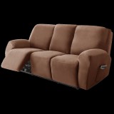 Forcheer Relax Fotel Huzat (bársonyos, 3 üléses, barna, rugalmas)