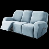 Forcheer Relax Fotel Huzat (bársonyos, 3 üléses, égszínkék, rugalmas)