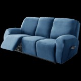 Forcheer Relax Fotel Huzat (bársonyos, 3 üléses, kék, rugalmas)