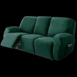 Forcheer Relax Fotel Huzat (bársonyos, 3 üléses, sötétzöld, rugalmas)