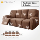 Forcheer Relax Fotel Huzat (bársonyos, 4 üléses, barna, rugalmas)