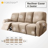 Forcheer Relax Fotel Huzat (bársonyos, 4 üléses, kapucsínó, rugalmas)