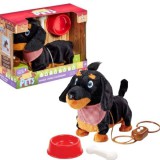 Forest Homestead Pitter Patter Pets: Sétáló, ugató kiskutya kiegészítőkkel - tacskó