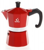 Forever 120208 3 csészés kotyogós kávéfőző Piros