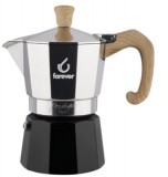 Forever 120238 3 csészés kotyogós kávéfőző Fekete-Ezüst