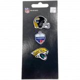 Forever Collectibles FOCO - Jacksonville Jaguars NFL Metall Pin 3 db-os Kitűző Szett