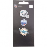 Forever Collectibles FOCO - Miami Dolphins NFL Metall Pin 3 db-os Kitűző Szett
