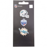 Forever Collectibles FOCO - Miami Dolphins NFL Metall Pin 3 db-os Kitűző Szett
