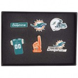 Forever Collectibles FOCO - Miami Dolphins NFL Metall Pin 6-os Kitűző Szett