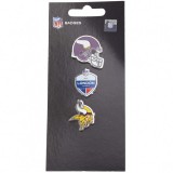 Forever Collectibles FOCO - Minnesota Vikings NFL Metall Pin 3 db-os Kitűző Szett