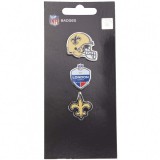 Forever Collectibles FOCO - New Orleans Saints NFL Metall Pin 3 db-os Kitűző Szett