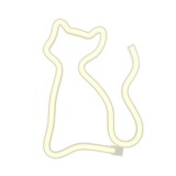 Forever Light Retro falra akasztható USB LED dekorációs lámpa "CICA" - Sárga (RTV100209)