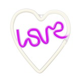 Forever Light Retro falra akasztható USB LED dekorációs lámpa "LOVE" - Színes (RTV100308)