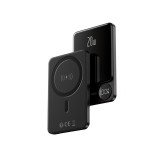 Forever MATB-200 vezeték nélküli mágneses powerbank 20W PD 5000mAh - fekete