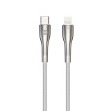Forever Sleek Type-C - Lightning kábel 27W 1m - fehér