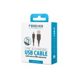Forever USB-A - microUSB kábel 1m 1A - fekete