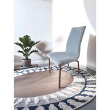 ForgoszekHuzat.hu (Dircom Kft.) Székhuzat JYSK HAVNDAL étkezőszékre (elasztikus, mosható, VILÁGOSSZÜRKE)