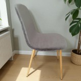 ForgoszekHuzat.hu (Dircom Kft.) Székhuzat JYSK JONSTRUP étkezőszékre (elasztikus, mosható, SÖTÉTSZÜRKE)