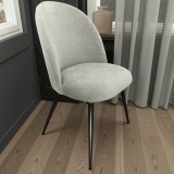 ForgoszekHuzat.hu (Dircom Kft.) Székhuzat JYSK KOKKEDAL étkezőszékre (elasztikus, mosható, VILÁGOSSZÜRKE)