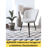 ForgoszekHuzat.hu (Dircom Kft.) Székhuzat JYSK RISSKOV étkezőszékre (elasztikus, mosható, HALVÁNYSZÜRKE)