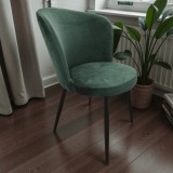 ForgoszekHuzat.hu (Dircom Kft.) Székhuzat JYSK RISSKOV étkezőszékre (elasztikus, mosható, SÖTÉTZÖLD)