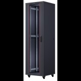 Formrack 26u cosmoline 600x600 19" szabadon álló rack szekrény - ral9005 fekete csm-26u6060
