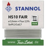 Forrasztóón Tekercs Stannol HS10-Fair Sn99.3Cu0.7 5 g 1.0 mm (599106)