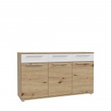 FORTE Alexis (ALXK23-C830) komód - artisan tölgy/fehér