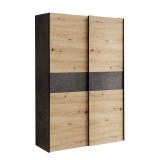 FORTE Khanea gardróbszekrény (artisan tölgy/beton)