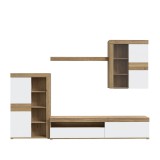 FORTE Lagos nappali szett (ZMBM18L-Q109) - mauvella tölgy/secret grey