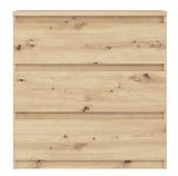 FORTE Manchester (CHLK23-D78) 3 fiókos komód - artisan tölgy