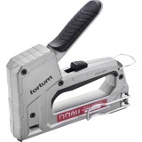 FORTUM 4770704 tűzőgép, ALUházas, profi, 6 funkciós; kapocs: 6-14×10,6mm és ×11,3mm, U-kapocs10-14×7,6mm, szegek: max.15×2×1,2mm FORTUM