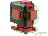 Fortum automatikus lézeres vízszintező, ZÖLD, 3D (3×360°) pontosság: 0,2mm/1m, 1/4" és 5/8" menet