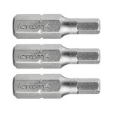 Fortum BEHAJTÓHEGY HEX, 3 DB, S2 ACÉL, H 4×25MM 4741505
