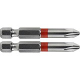 FORTUM behajtóhegy PH, 2 db, S2 acél; PH 2×50mm, bliszteren (4741212)