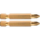 Fortum behajtóhegy PH, 2 db, S2 acél, Titanium bevonat; PH 1×50mm, bliszteren