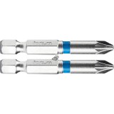FORTUM behajtóhegy PZ, 2 db, S2 acél; PZ 2×50mm, bliszteren